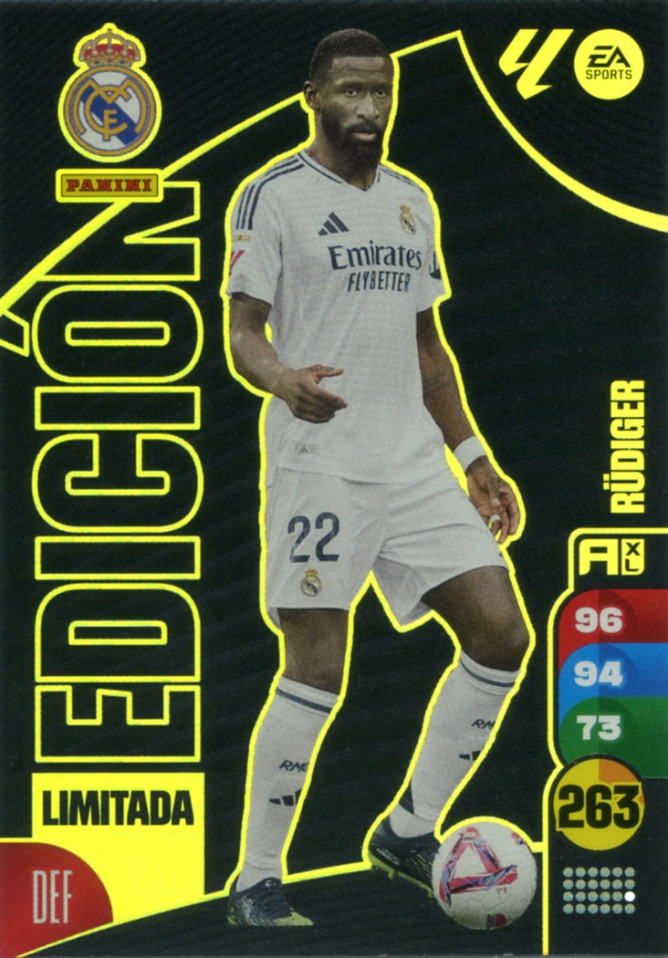 Panini Adrenalyn XL La Liga 2024/2025 - RÚDIGUER - Edición Limitada - Cromo RAW