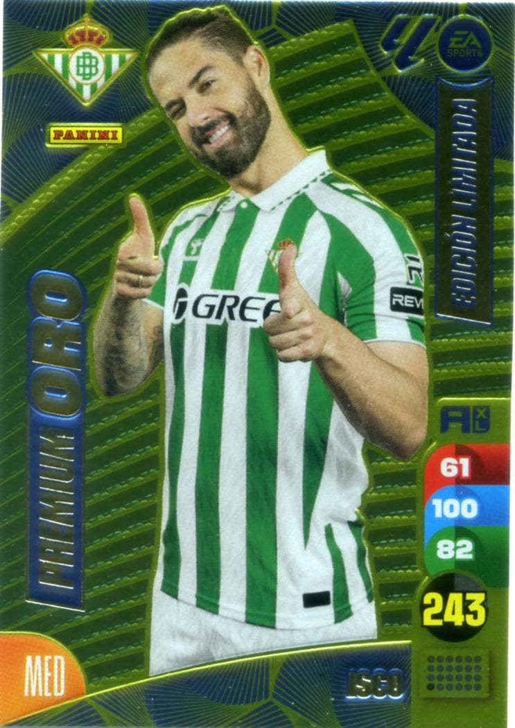 Panini Adrenalyn XL La Liga 2024/2025 - ISCO - Premium Oro Edición Limitada - Cromo RAW