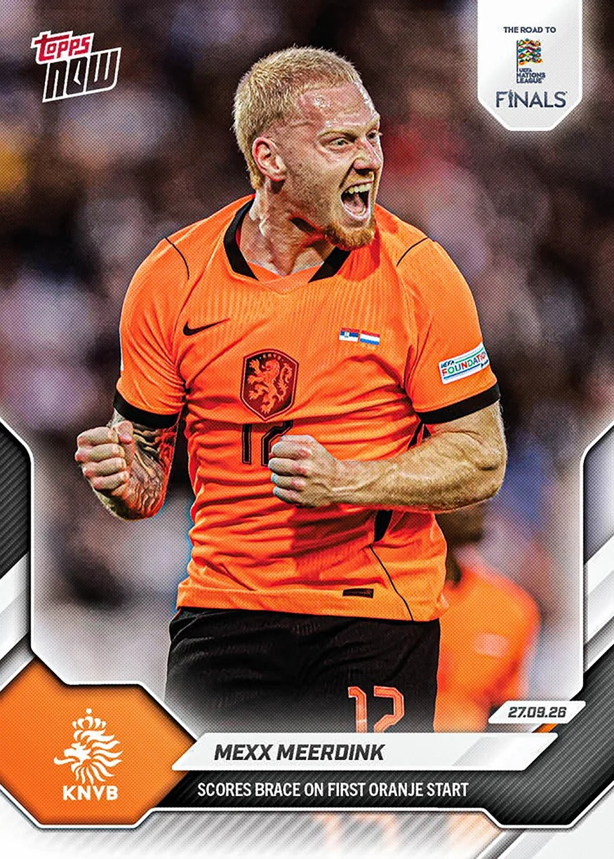 Topps | Now | UEFA Nations League | 2026-27 | #004 | Mexx Meerdink | Base