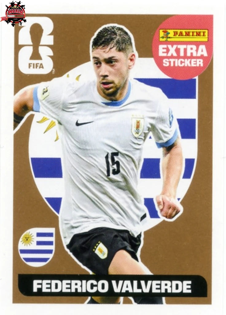 #FV-b | | Fifa World Cup Stickers | | Federico Valverde | Uruguay | Extra / Bronze| International version