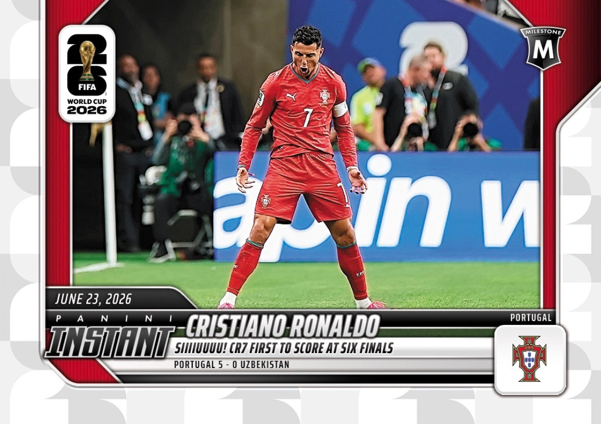 PIWC099| Panini | FIFA World Cup | 2026 | PANINI INSTANT | Cristiano Ronaldo | Base | Exclusive USA | Limited Editions | PREORDEN | ENVÍO 40 días aproximadamente desde la fecha de compra.