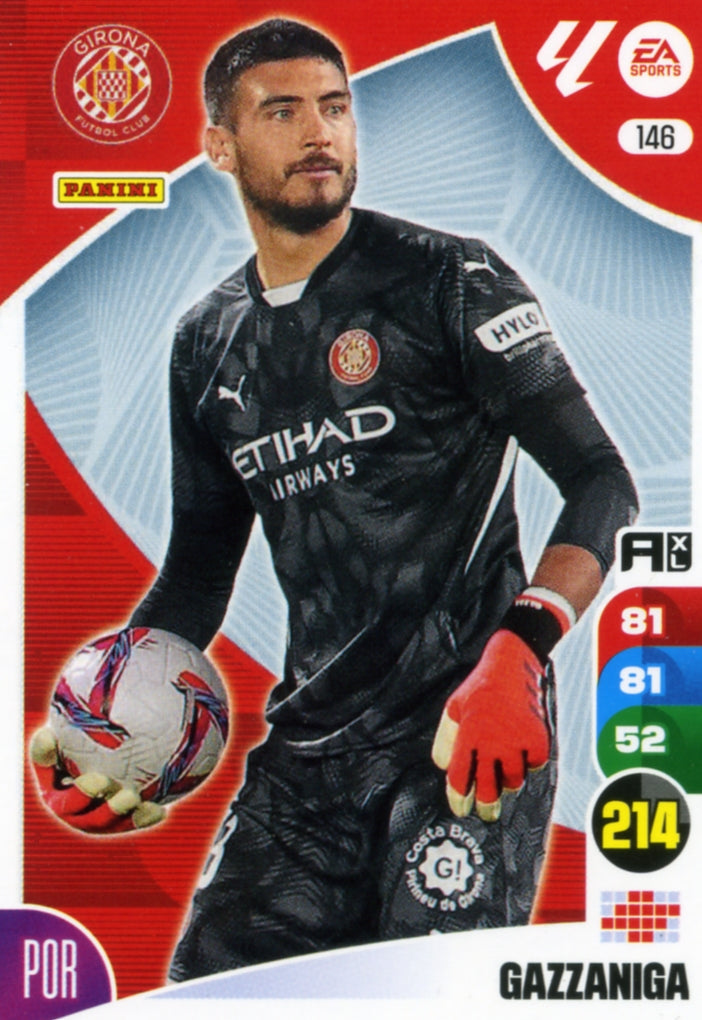 Panini Adrenalyn XL La Liga 2024/2025 - #146 - GAZZANIGA - GIRONA - 1ª Edición, Cromo RAW
