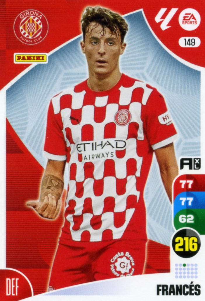 Panini Adrenalyn XL La Liga 2024/2025 - #149 - FRANCÉS - GIRONA - 1ª Edición, Cromo RAW