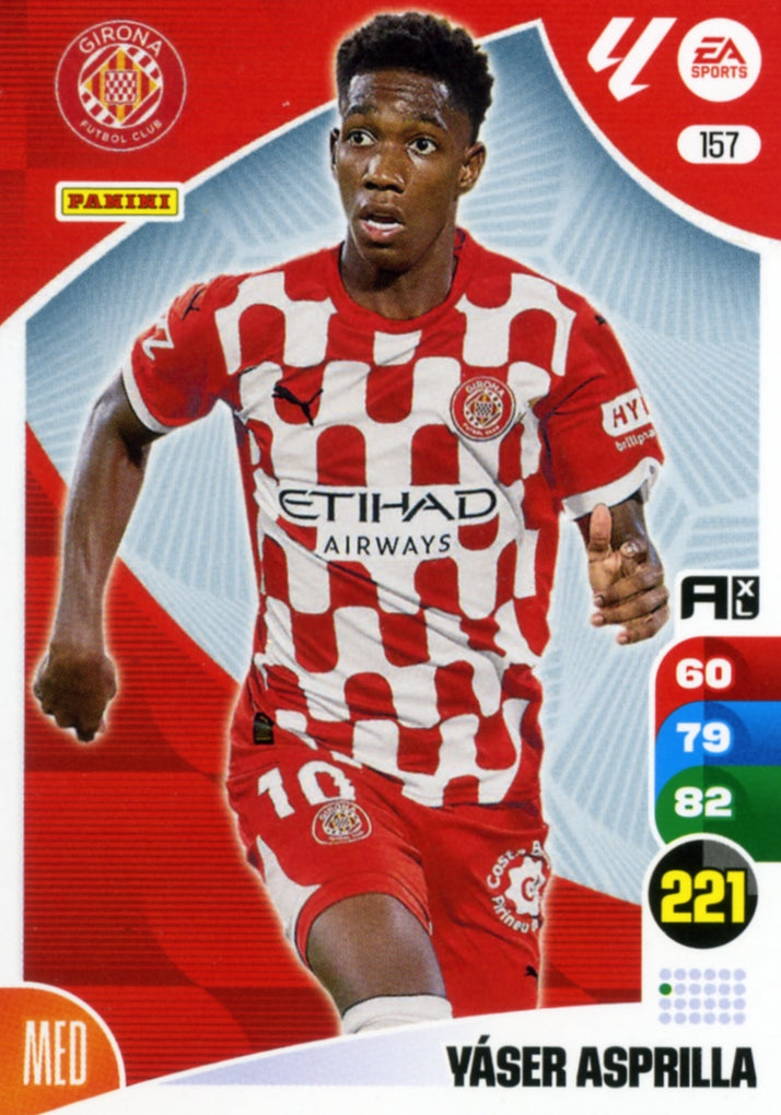 Panini Adrenalyn XL La Liga 2024/2025 - #157 - YÁSER ASPRILLA - GIRONA - 1ª Edición, Cromo RAW