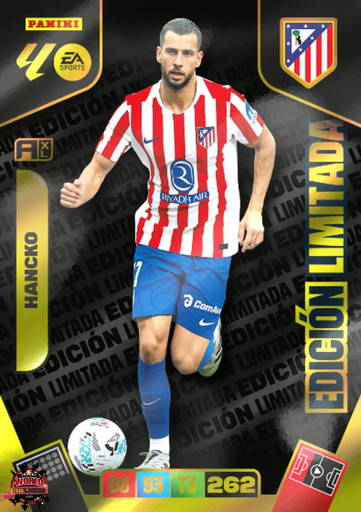 Soccer Trading Card Chrome-Hancko-Atlético de Madrid-Panini