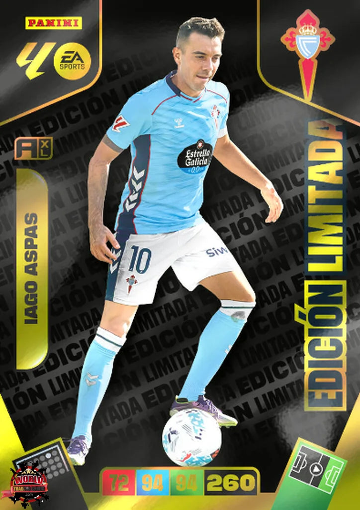 Iago Aspas - RC Celta - Panini Adrenalyn XL - 2025-2026 - LP - Edición Limitada