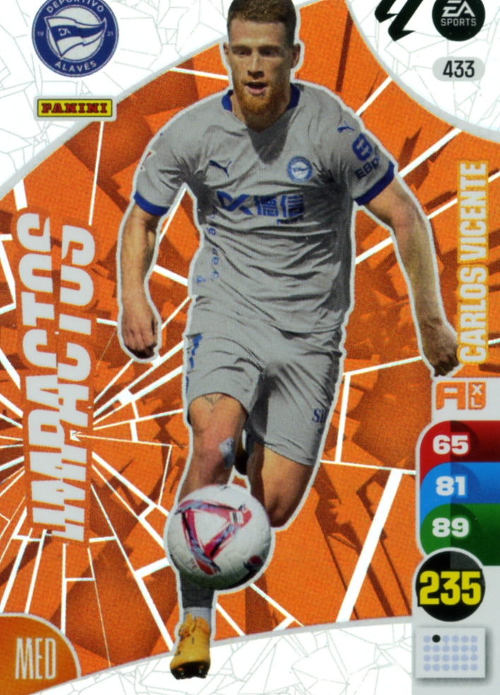 Panini Adrenalyn XL La Liga 2024/2025 - #433 - IMPACTOS - CARLOS VICENTE - 1ª Edición, Cromo RAW