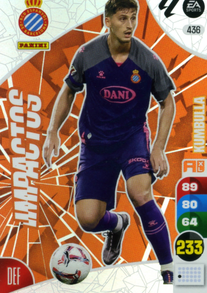 Panini Adrenalyn XL La Liga 2024/2025 - #436 - IMPACTOS - KUMBULLA - 1ª Edición, Cromo RAW