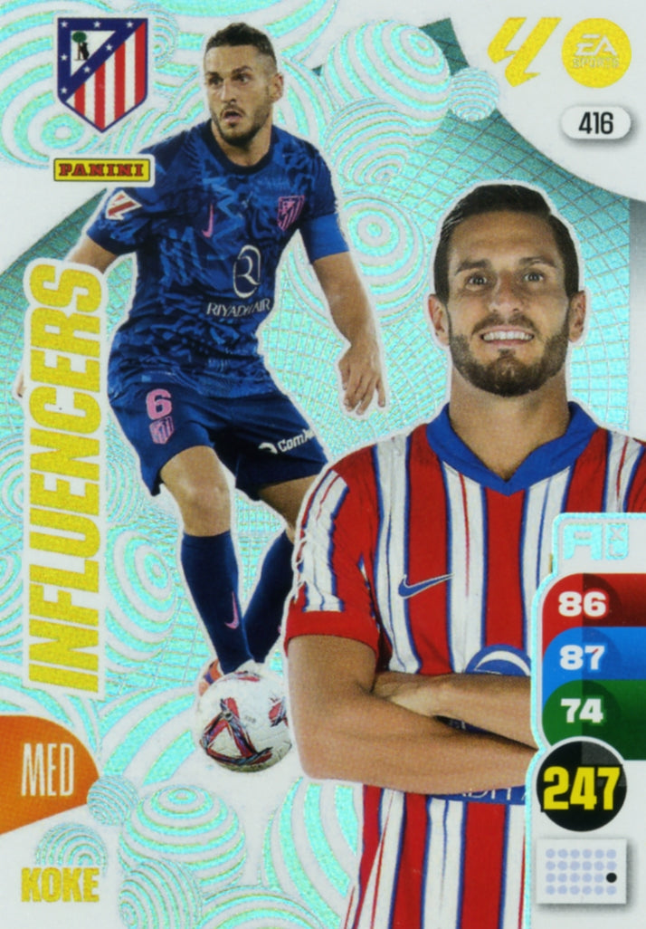 Panini Adrenalyn XL La Liga 2024/2025 - #416 - INFLUENCERS - KOKE - 1ª Edición, Cromo RAW