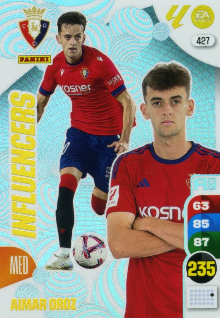 Panini Adrenalyn XL La Liga 2024/2025 - #427 - INFLUENCERS - AIMAR OROZ - 1ª Edición, Cromo RAW