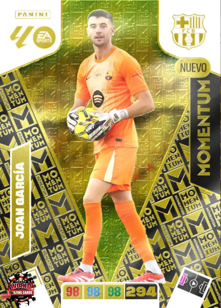 #MT006 | Adrenalyn XL | La Liga | 2025-2026 | Joan García | FC Barcelona | Momentum Nuevo