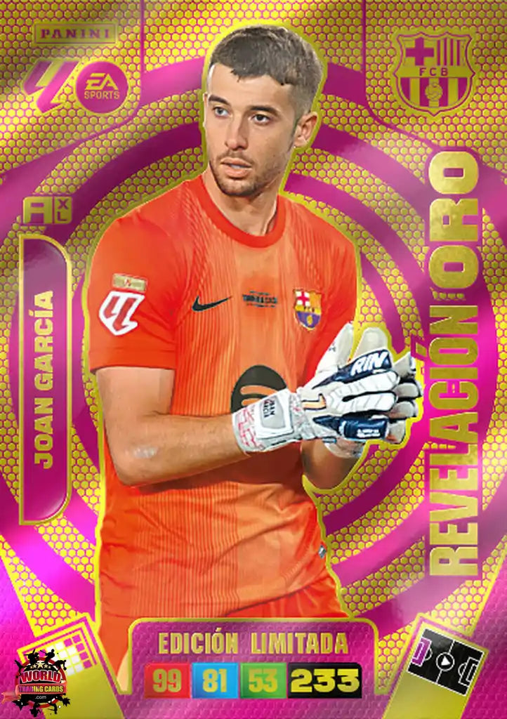 Joan Garcia - Barcelona - Panini Adrenalyn XL - 2025-2026 - SPO - Edición Limitada - Revelación Oro