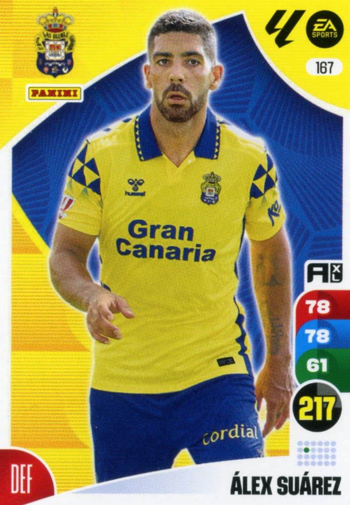 Panini Adrenalyn XL La Liga 2024/2025 - #167 - ÁLEX SUÁREZ - LAS PALMAS - 1ª Edición, Cromo RAW
