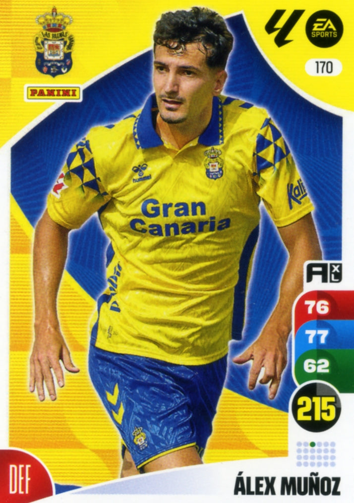 Panini Adrenalyn XL La Liga 2024/2025 - #170 - ÁLEX MUÑOZ - LAS PALMAS - 1ª Edición, Cromo RAW