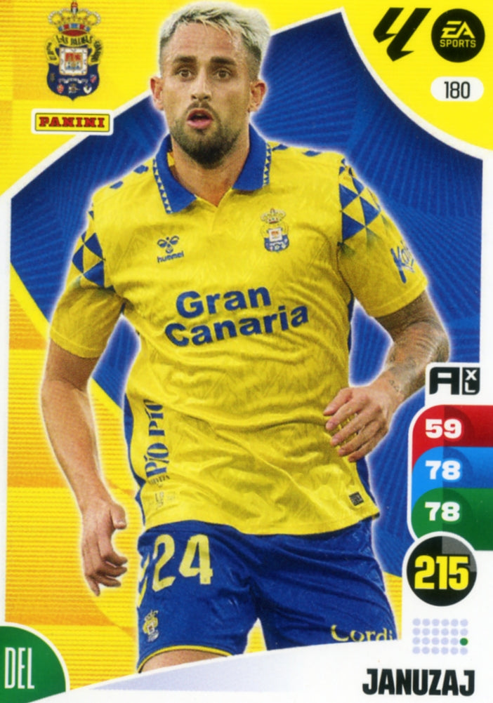Panini Adrenalyn XL La Liga 2024/2025 - #180 - JANUZAJ - LAS PALMAS - 1ª Edición, Cromo RAW