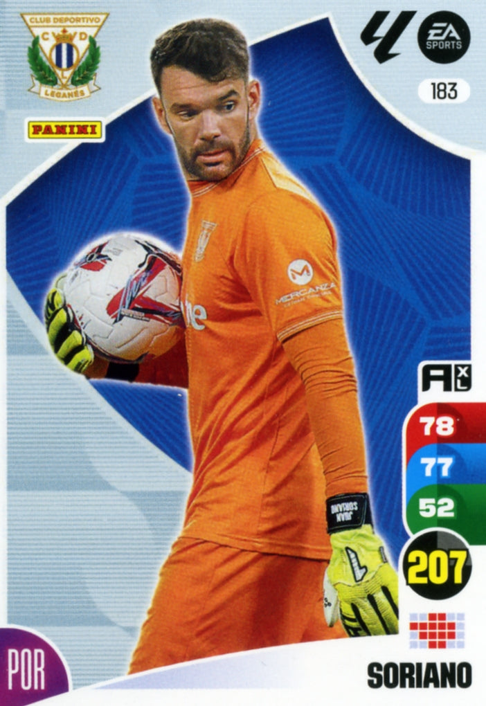 Panini Adrenalyn XL La Liga 2024/2025 - #183 - SORIANO - LEGANÉS - 1ª Edición, Cromo RAW