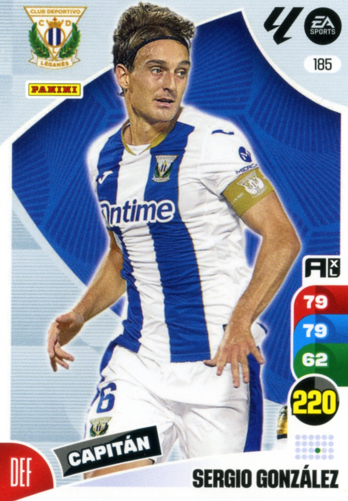 Panini Adrenalyn XL La Liga 2024/2025 - #185 - SERGIO GONZÁLEZ - LEGANÉS - 1ª Edición, Cromo RAW