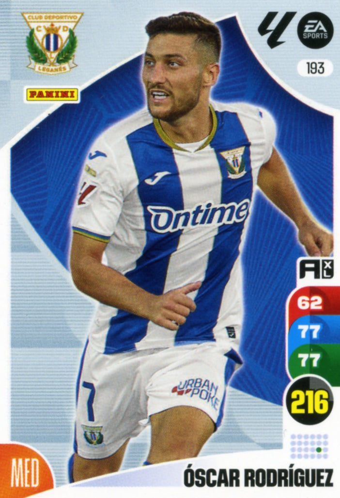 Panini Adrenalyn XL La Liga 2024/2025 - #193 - ÓSCAR RODRIGUEZ - LEGANÉS - 1ª Edición, Cromo RAW