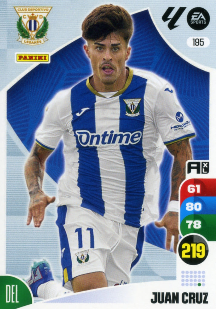 Panini Adrenalyn XL La Liga 2024/2025 - #195 - JUAN CRUZ - LEGANÉS - 1ª Edición, Cromo RAW