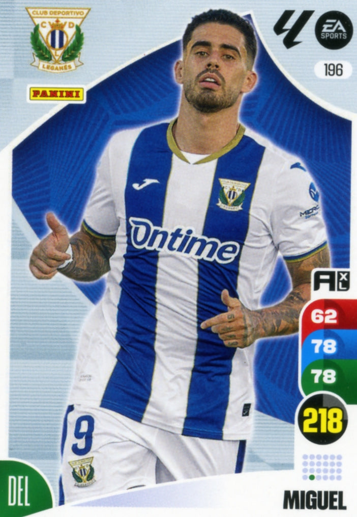 Panini Adrenalyn XL La Liga 2024/2025 - #196 - MIGUEL - LEGANÉS - 1ª Edición, Cromo RAW