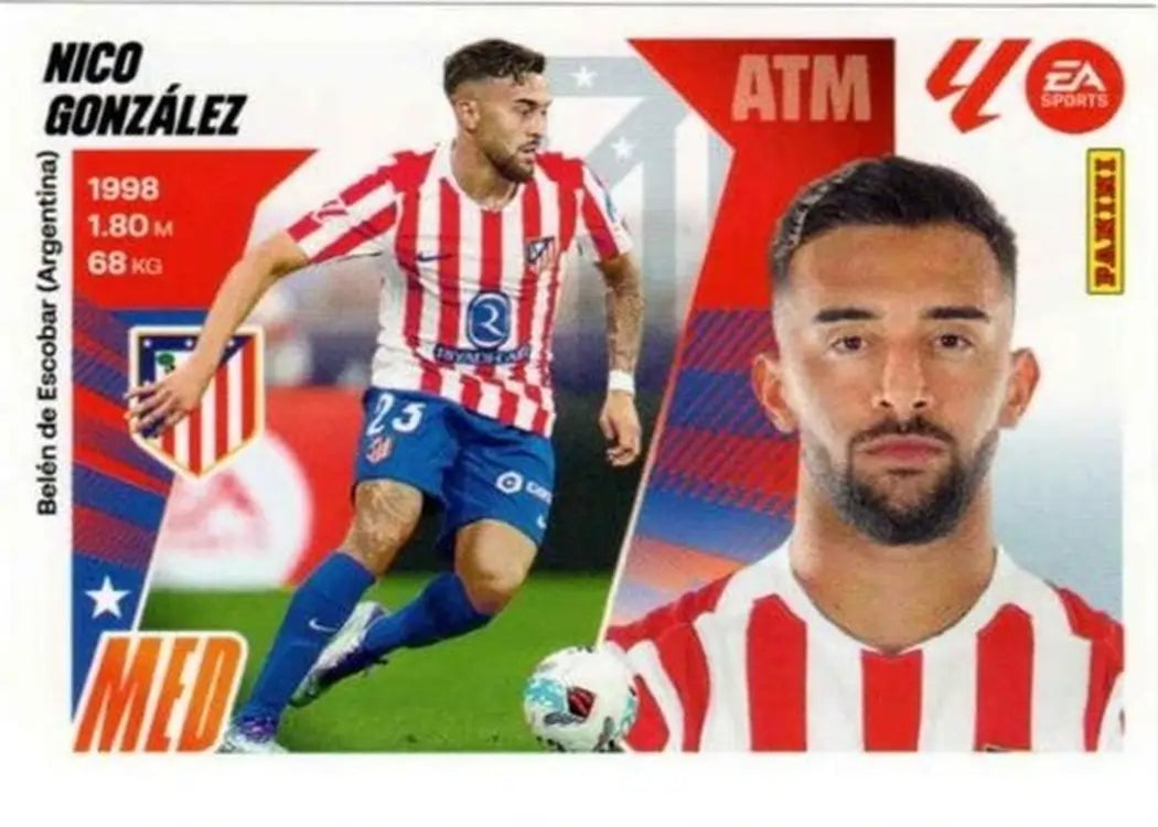 Nico Gonzalez - Panini Liga Este - 2025-2026 - 12 Bis - 4ª Edicion - WTC