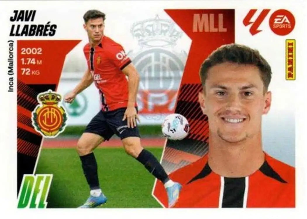 Javi Llabres - Panini Liga Este - 2025-2026 - 17 Bis - 4ª Edicion - WTC