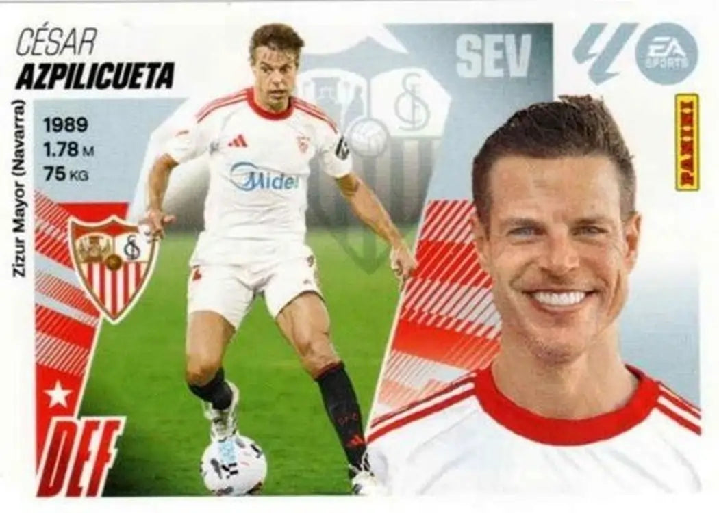Azpilicueta - Panini Liga Este - 2025-2026 - 10 Bis - 4ª Edicion - WTC