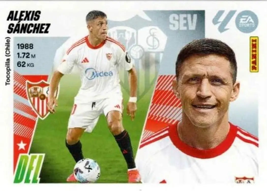 Alexis Sanchez - Panini Liga Este - 2025-2026 - 18 Bis - 4ª Edicion - WTC