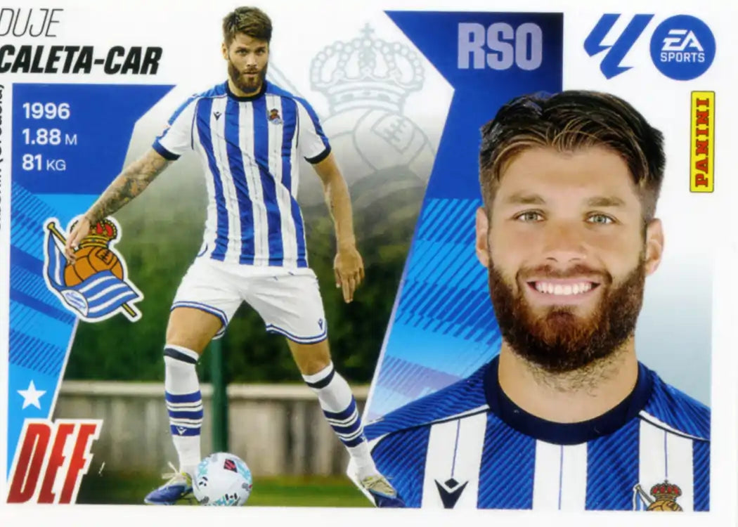 Cromo Trading Card Fútbol-Caleta-Car-Real Sociedad-Panini Liga Este 2025-2026-UF29-Últimos Fichajes