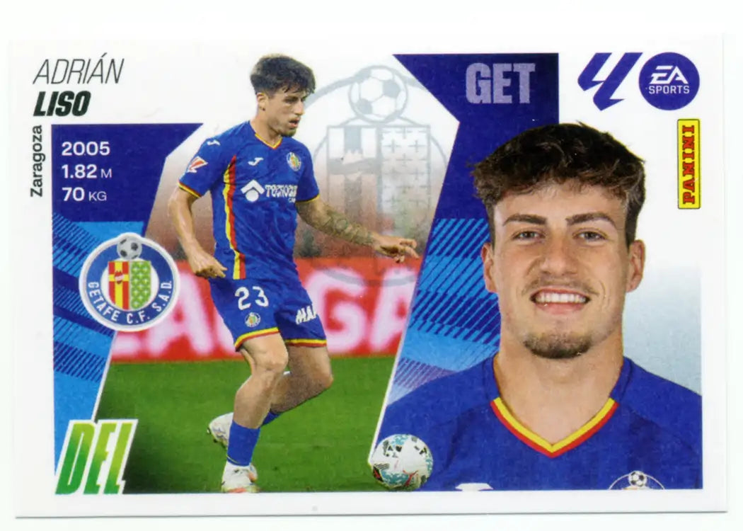 Cromo Trading Card Fútbol-Liso-Getafe CF-Panini Liga Este 2025-2026-UF34-Últimos Fichajes