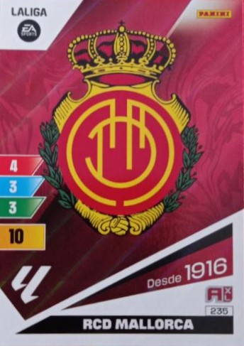 Panini Adrenalyn XL La Liga 2024/2025 - #217 - ESCUDO - MALLORCA - 1ª Edición, Cromo RAW