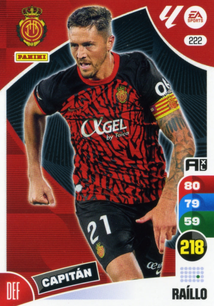 Panini Adrenalyn XL La Liga 2024/2025 - #222 - RAILLO - MALLORCA - 1ª Edición, Cromo RAW