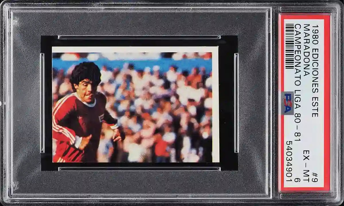 1980 Ediciones Este Campeonato Liga Diego Maradona #9 PSA 6 EXMT