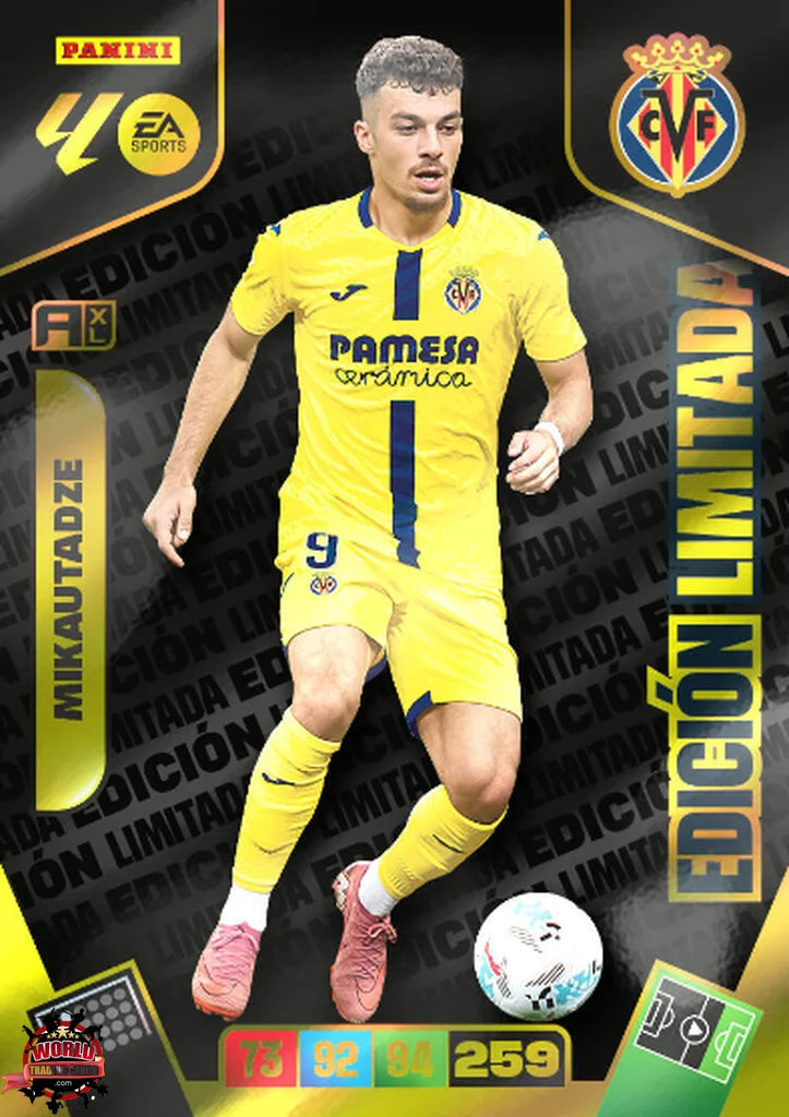Mikautadze - Villarreal - Panini Adrenalyn XL - 2025-2026 - LG - Edición Limitada