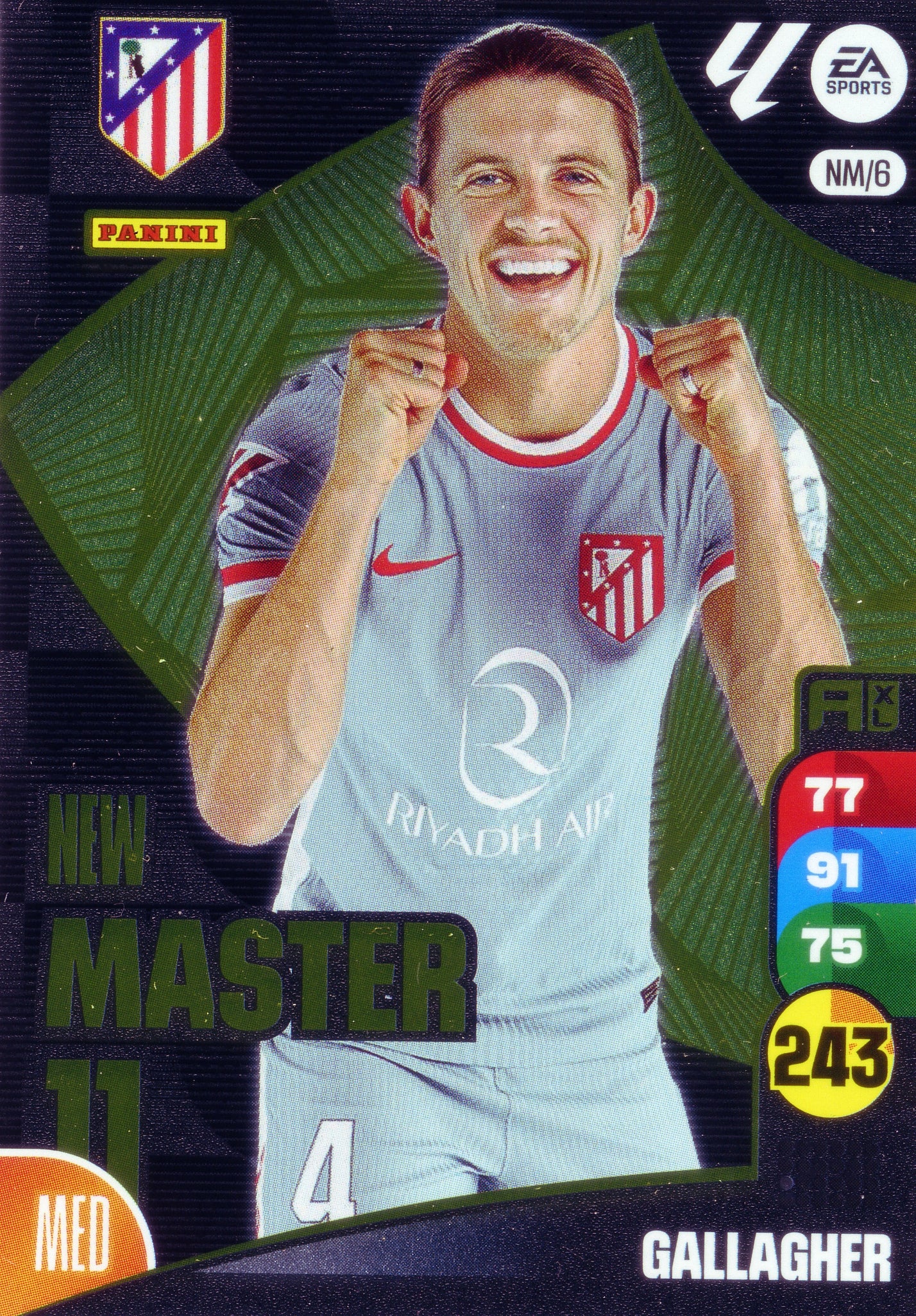 Panini Adrenalyn XL La Liga 2024/2025 - #NM/06- NEW MASTER 11 - GALLAGHER - 1ª Edición, Cromo RAW