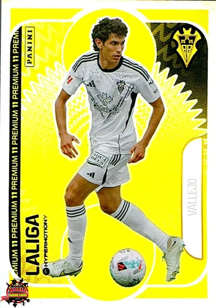 Cromo Trading Card Fútbol-Vallejo-Albacete Balompié-Panini La Liga HypermotionV 2025-2026-OP01-Once Premium