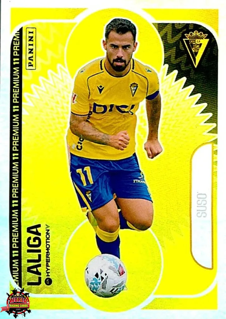 Cromo Trading Card Fútbol-Suso-Cádiz CF-Panini La Liga HypermotionV 2025-2026-OP03-Once Premium