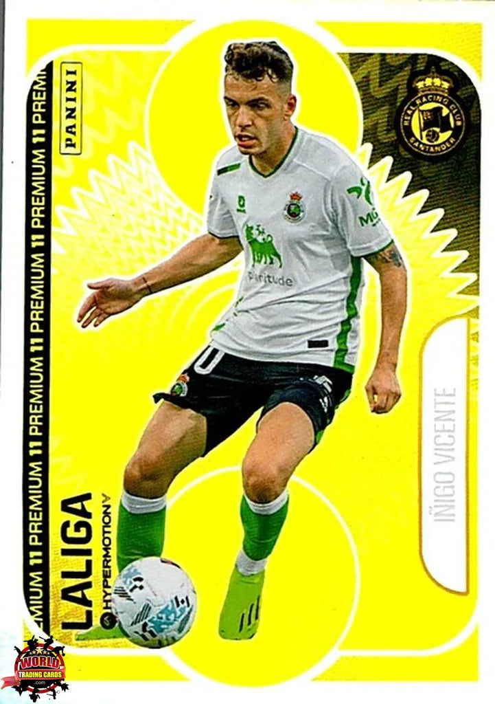 Cromo Trading Card Fútbol-Iñigo Vicente-Real Racing Club-Panini La Liga HypermotionV 2025-2026-OP08-Once Premium