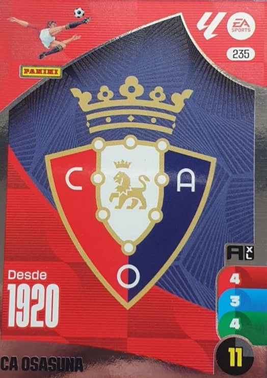 Panini Adrenalyn XL La Liga 2024/2025 - #235 - ESCUDO - OSASUNA - 1ª Edición, Cromo RAW