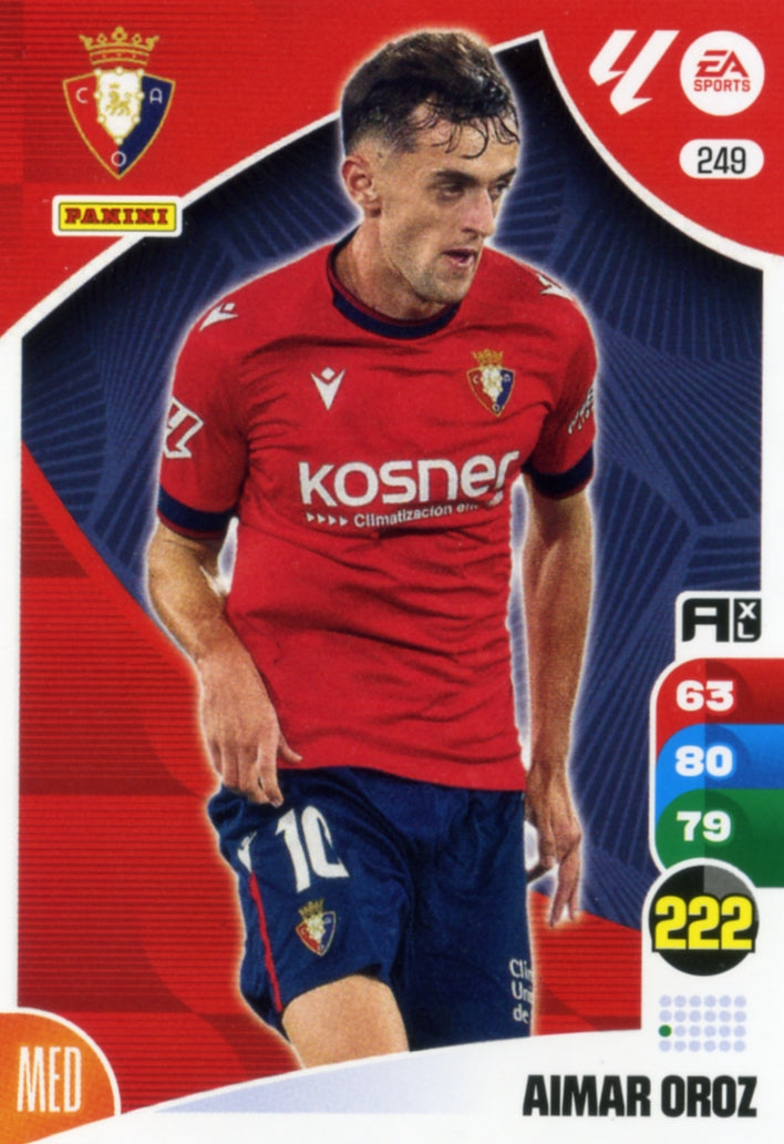 Panini Adrenalyn XL La Liga 2024/2025 - #249.  Aimar Oroz - OSASUNA - 1ª Edición, Cromo RAW