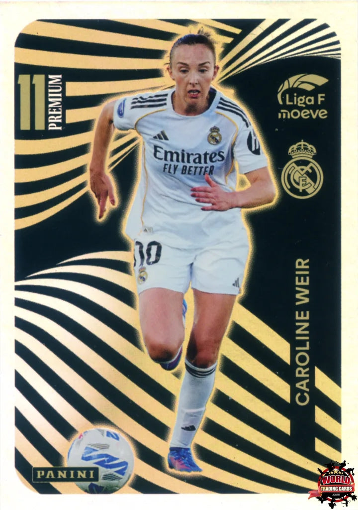Cromo Trading Card Fútbol-Caroline Weir-Real Madrid-Panini Liga F Moeve 2025-2026-P09 -Premium 11