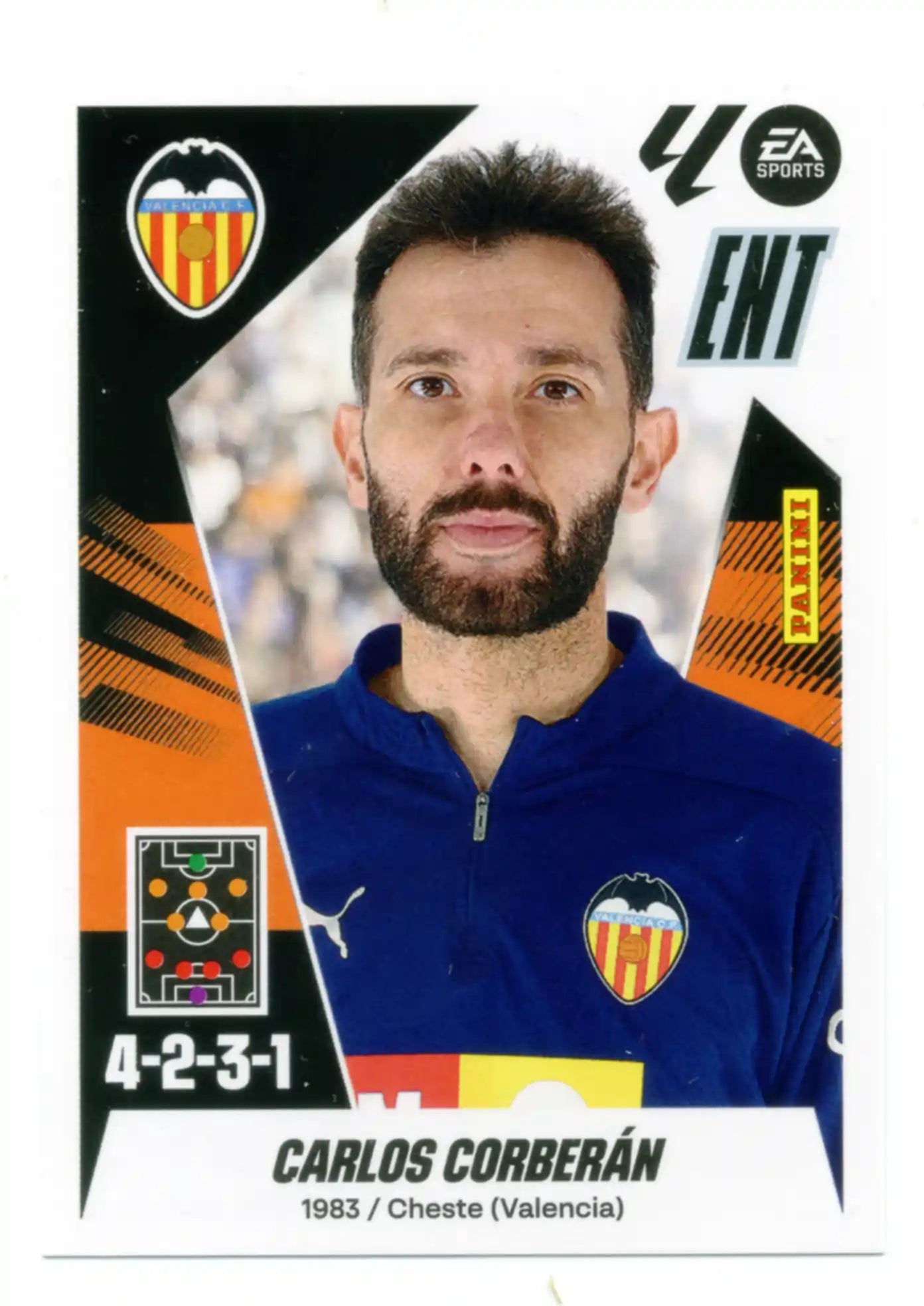 Entrenador - Carlos Corberán - Valencia CF - Panini Liga Este - 2025 - 2026 - #002 - Básico