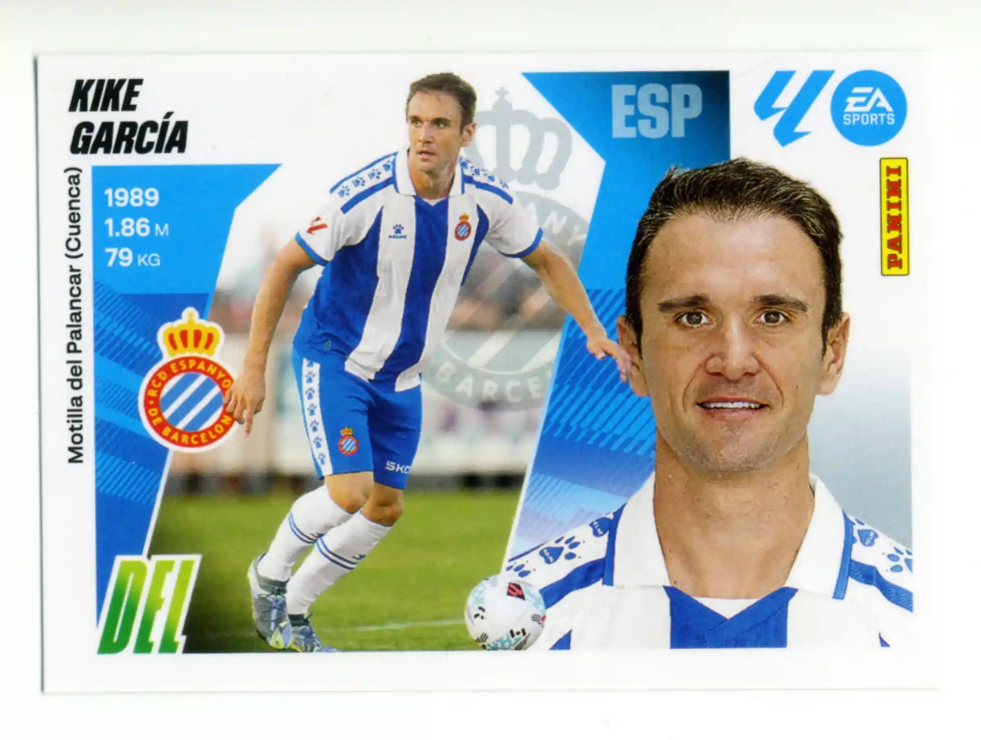 Cromo Trading Card Fútbol-Kike García-RCD Espanyol-Panini Liga Este  2025/2026-UF14-Básico