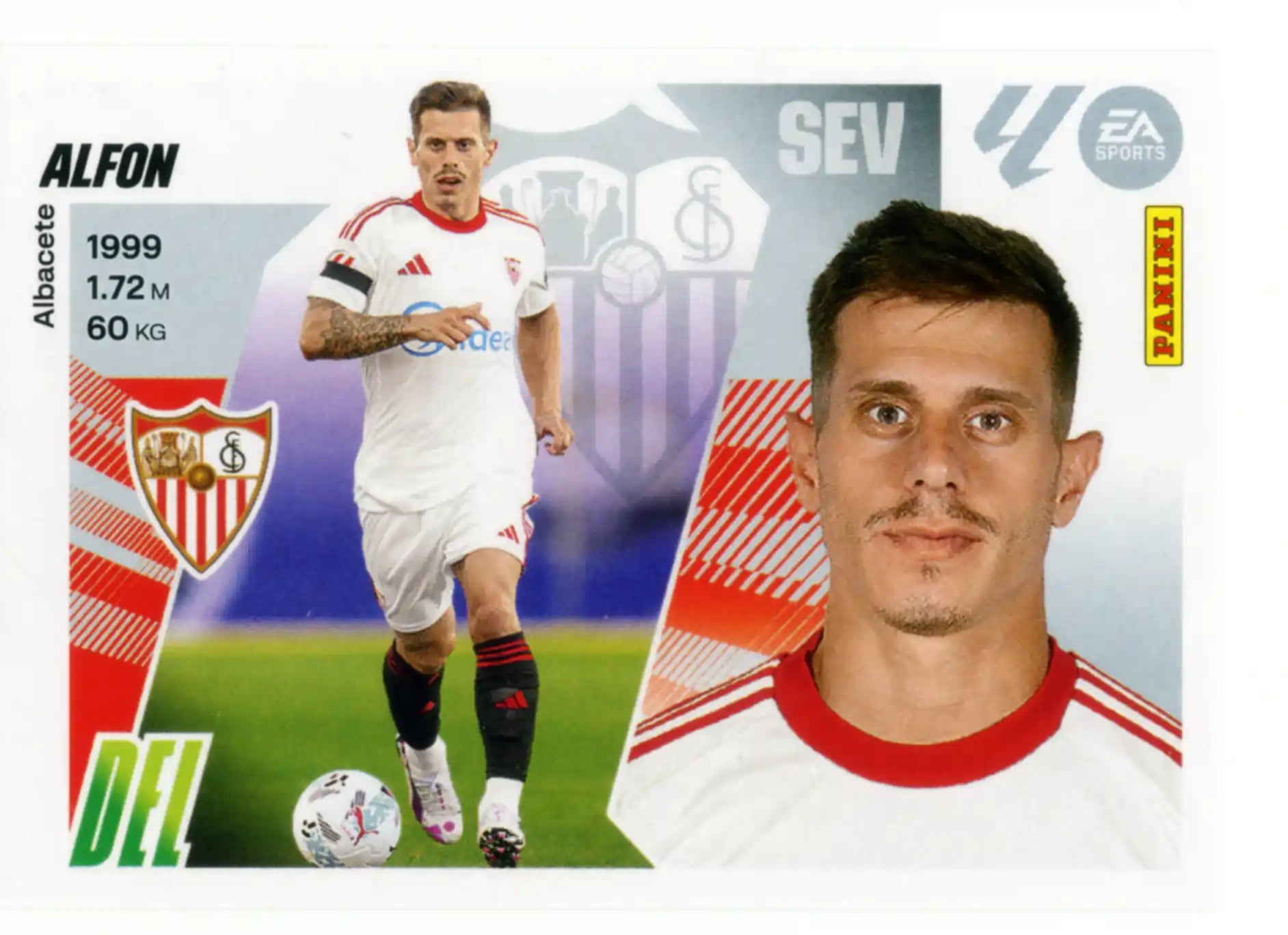 Cromo Trading Card Fútbol-Alfon-Sevilla FC-Panini Liga Este  2025/2026-UF16-Básico