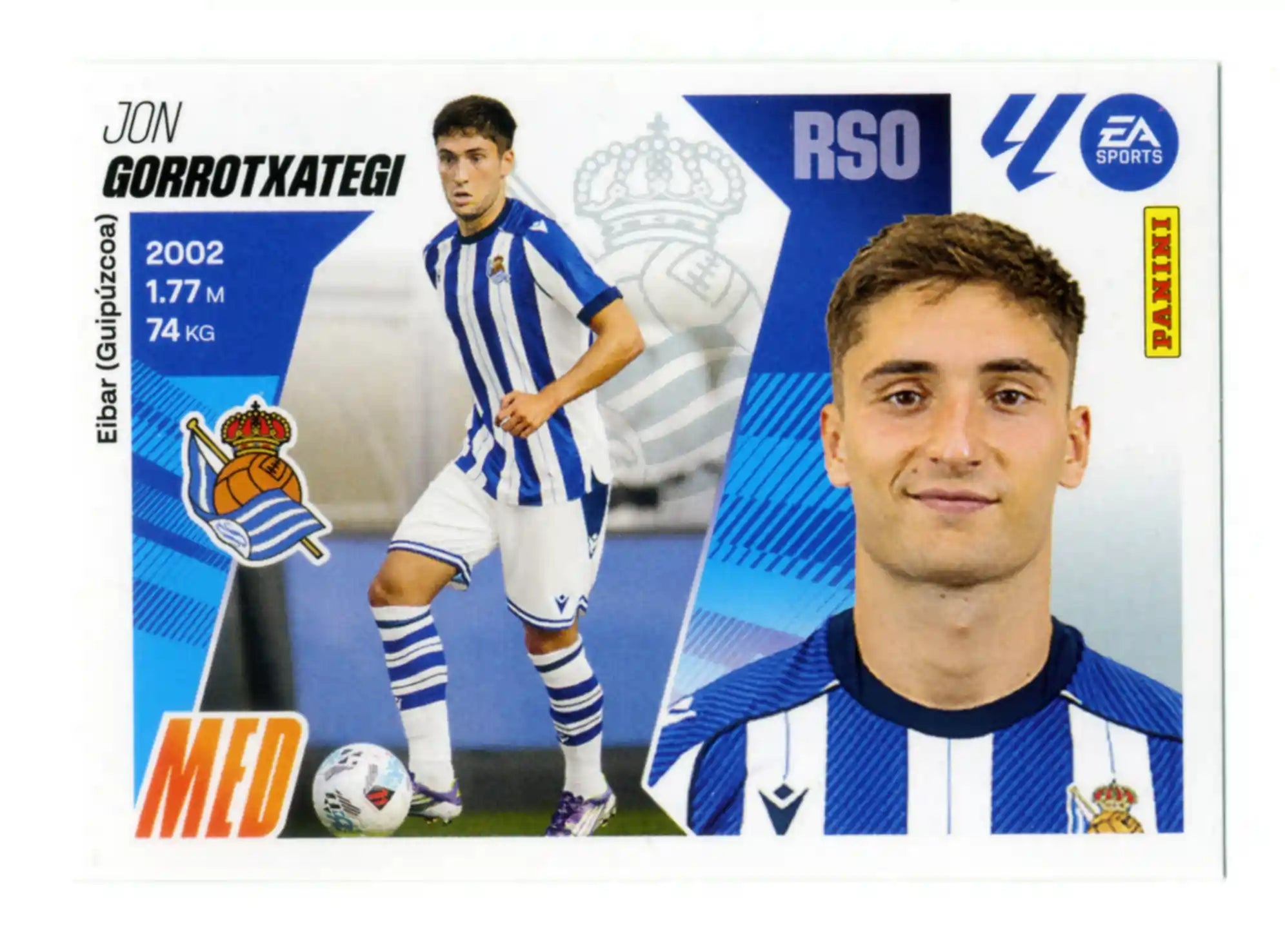 Cromo Trading Card Fútbol-Gorrotxategi-Real Sociedad-Panini Liga Este  2025/2026-UF19-Básico