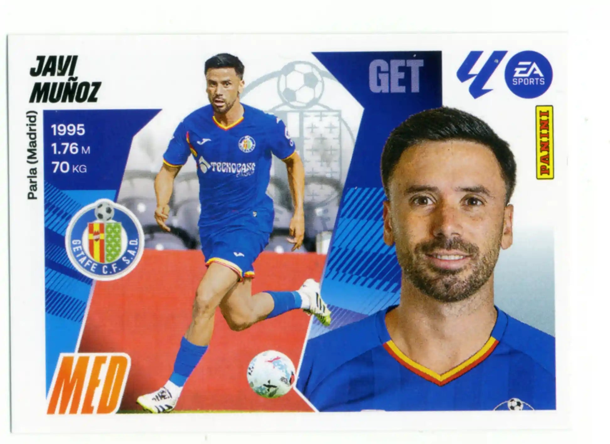 Cromo Trading Card Fútbol-Javi Muñoz-Getafe CF-Panini Liga Este  2025/2026-15-Básico