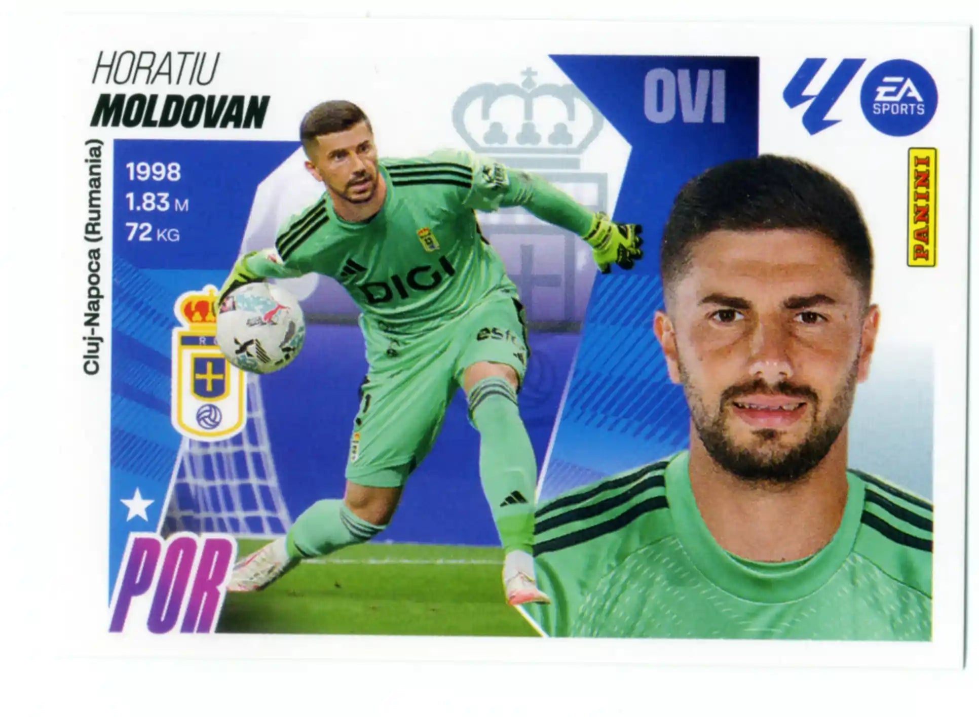 Cromo Trading Card Fútbol-Mondovan-Real Oviedo-Panini Liga Este  2025/2026-4-Básico