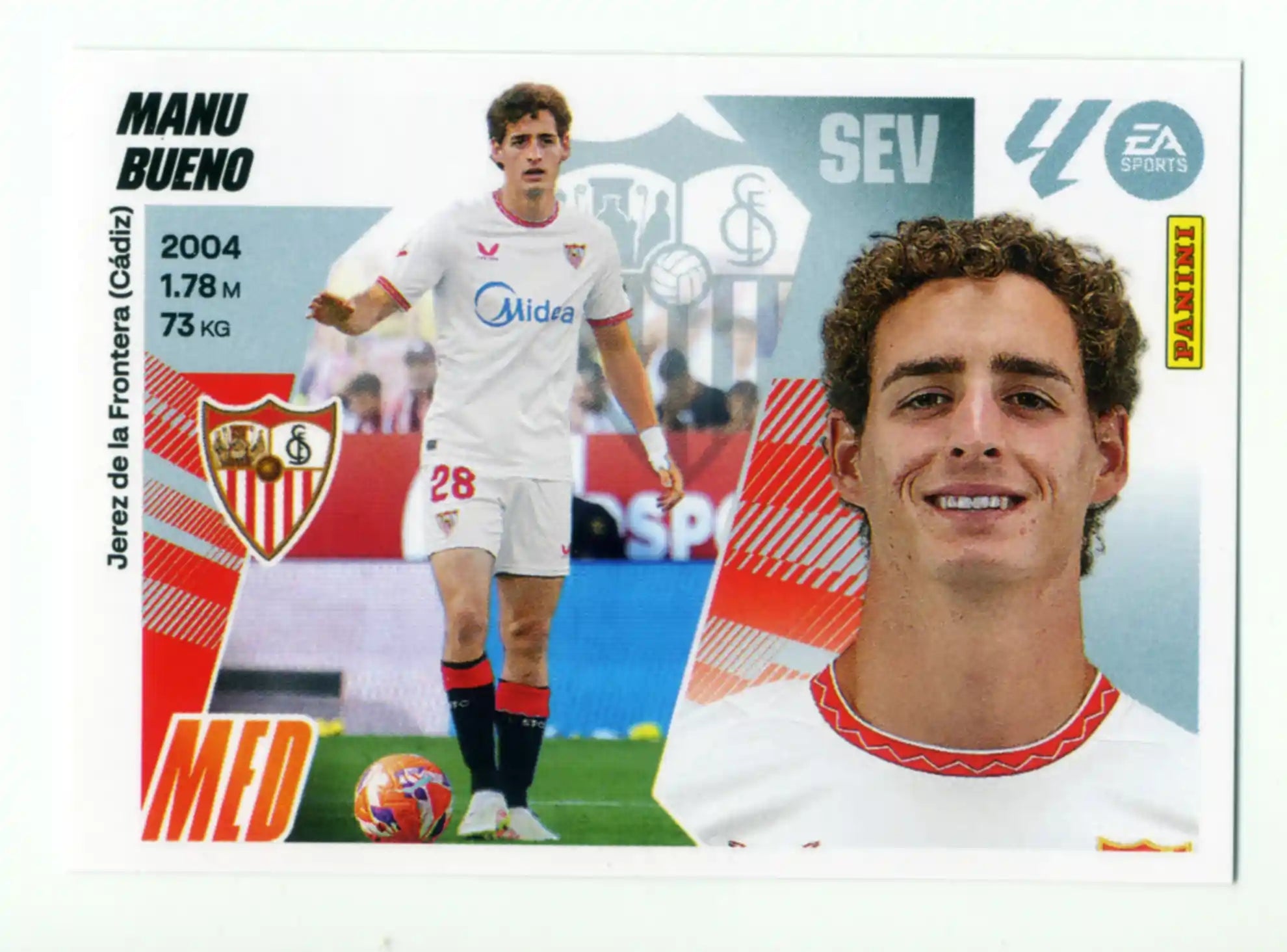 Cromo Trading Card Fútbol-Manu Bueno-Sevilla FC-Panini Liga Este  2025/2026-15-Básico