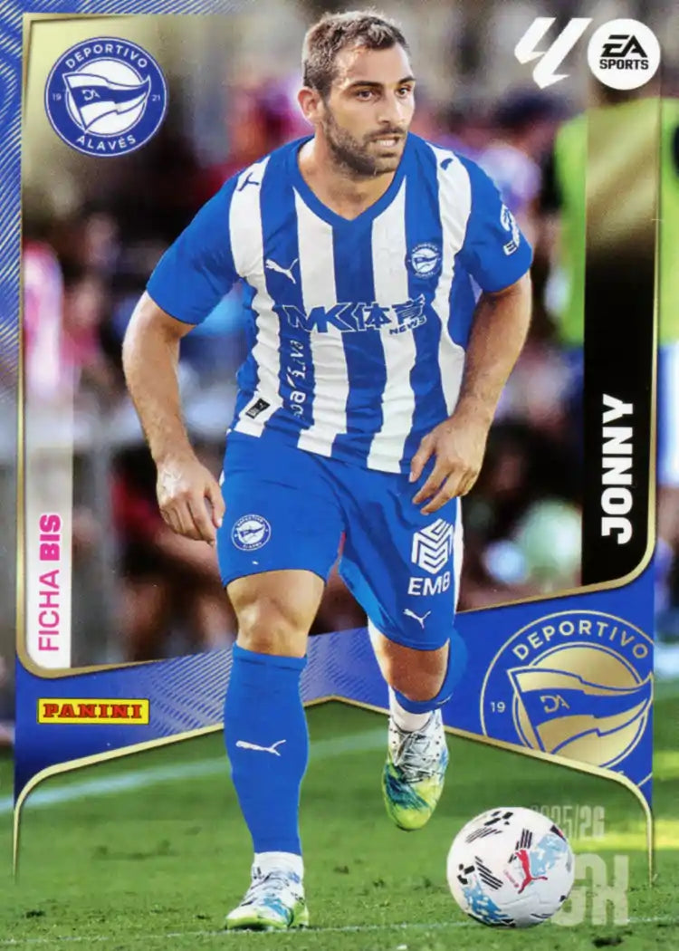 Cromo Trading Card Fútbol-Jonny-CD Alavés-Panini Megacracks 2025-2026-26 Bis-Basico