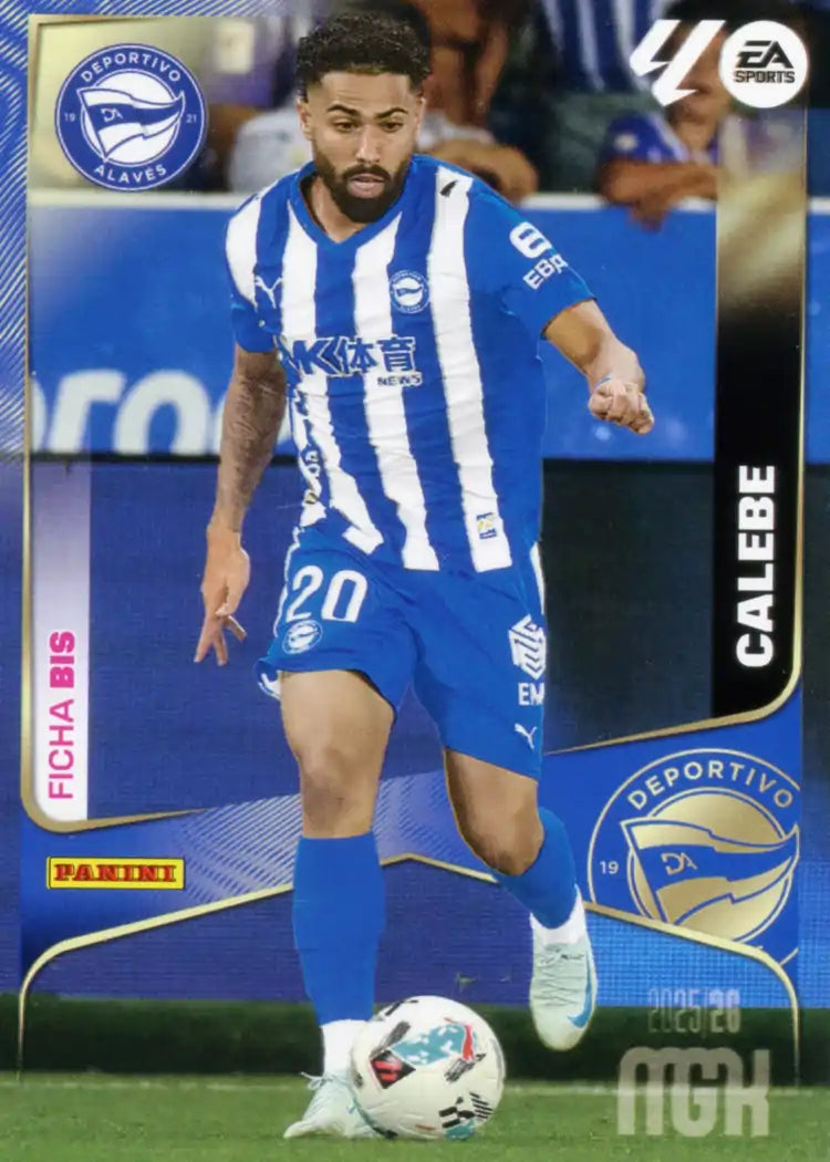 Cromo Trading Card Fútbol-Calebe-CD Alavés-Panini Megacracks 2025-2026-36 Bis-Basico